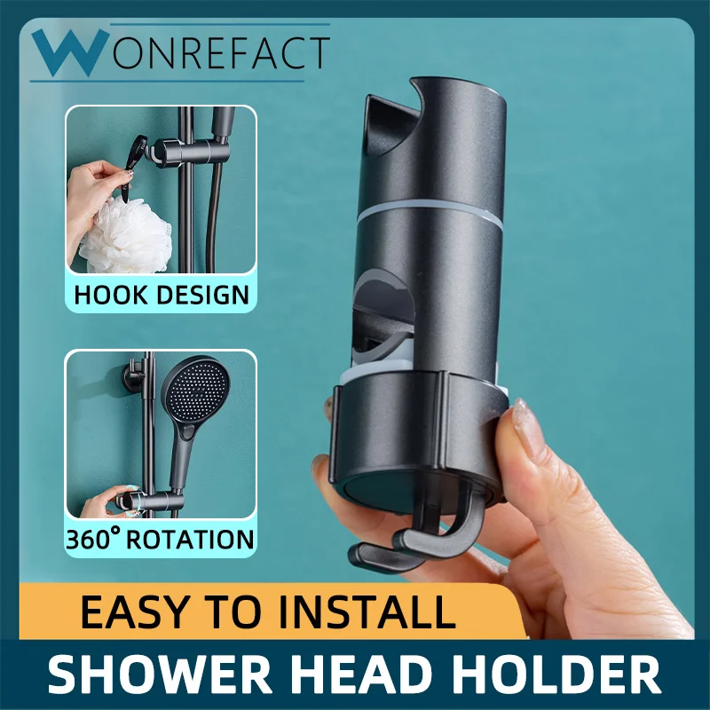 Shower Head Stand Bathroom Shower Adjustable Shower Head Holder Bracket Wall Mounted Accessories Wall-Mounted Shower Head Rail S