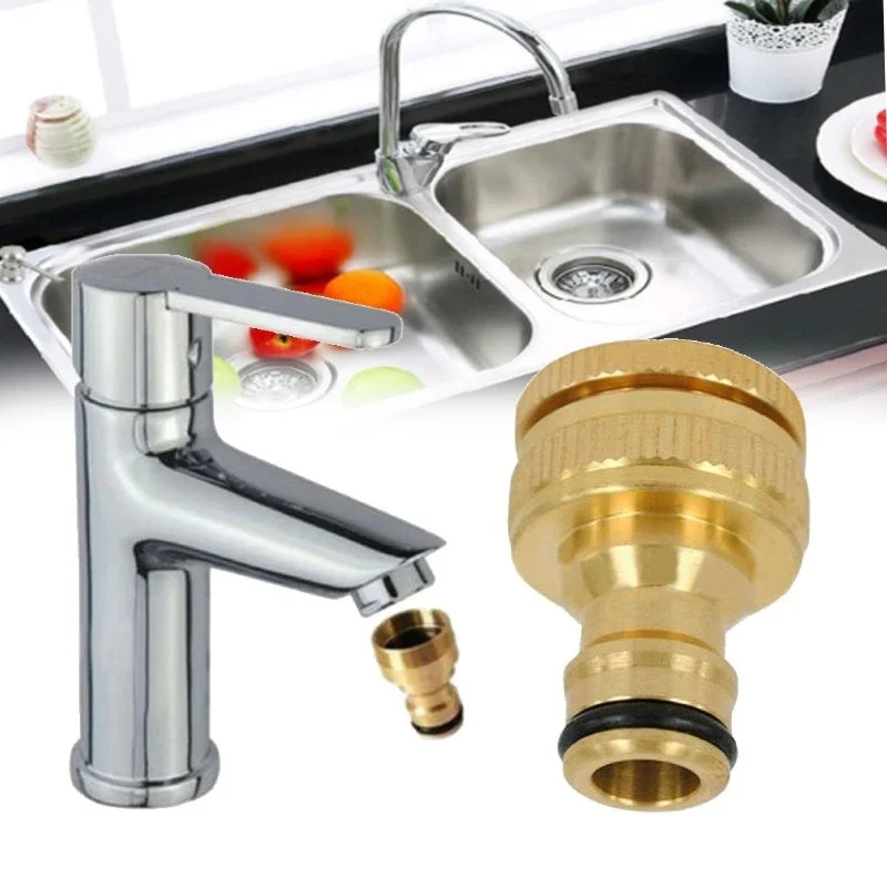 10/1PCS Universal Tap Kitchen Adapters Brass Faucet Tap Connector Mixer Hose Adaptor Basin Fitting Garden Watering Garden Tools