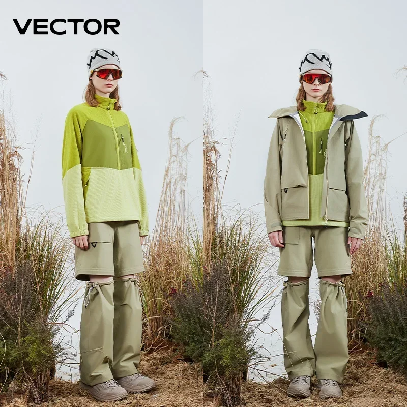 

VECTOR Unisex Half-Zip Fleece Jacket for Camping and Hiking with Technology and Fleece Rain Jacket Men Jackets Jaqueta Feminina