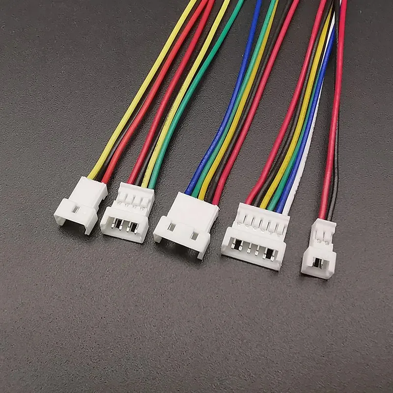 5/10Pairs Micro JST 1.25MM 2P 3P 4P 5P 6 Pin Male Female Plug Jack Terminal Cable Connector 1.25mm Pitch Electronic Wire 150mm