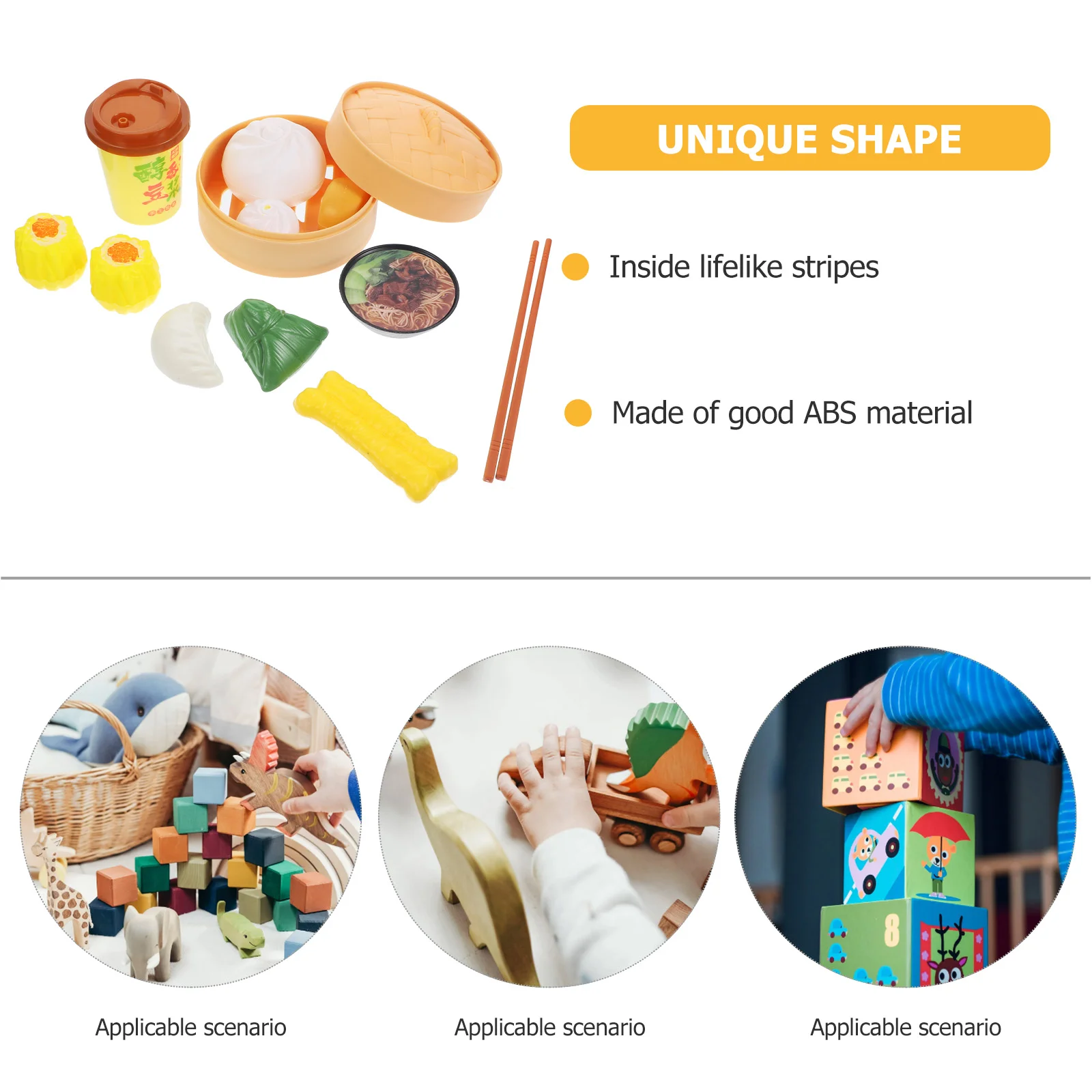 2 ensembles de jouets de cuisson à vapeur, jouets de cuisine pour tout-petits, petits pains cuits à la vapeur, Mini cuisine en plastique pour enfants