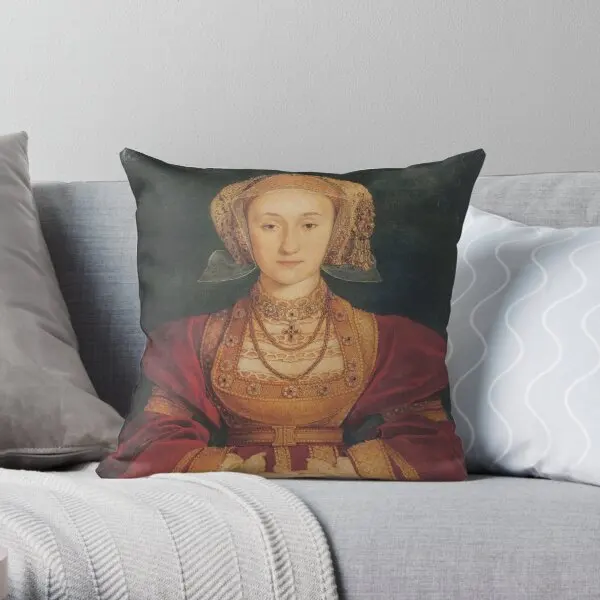 Anne Of Cleves Printing Throw Kussenhoes Vierkante Case Taille Gooien Mode Bed Slaapkamerkussen Kussens Niet Één Kant