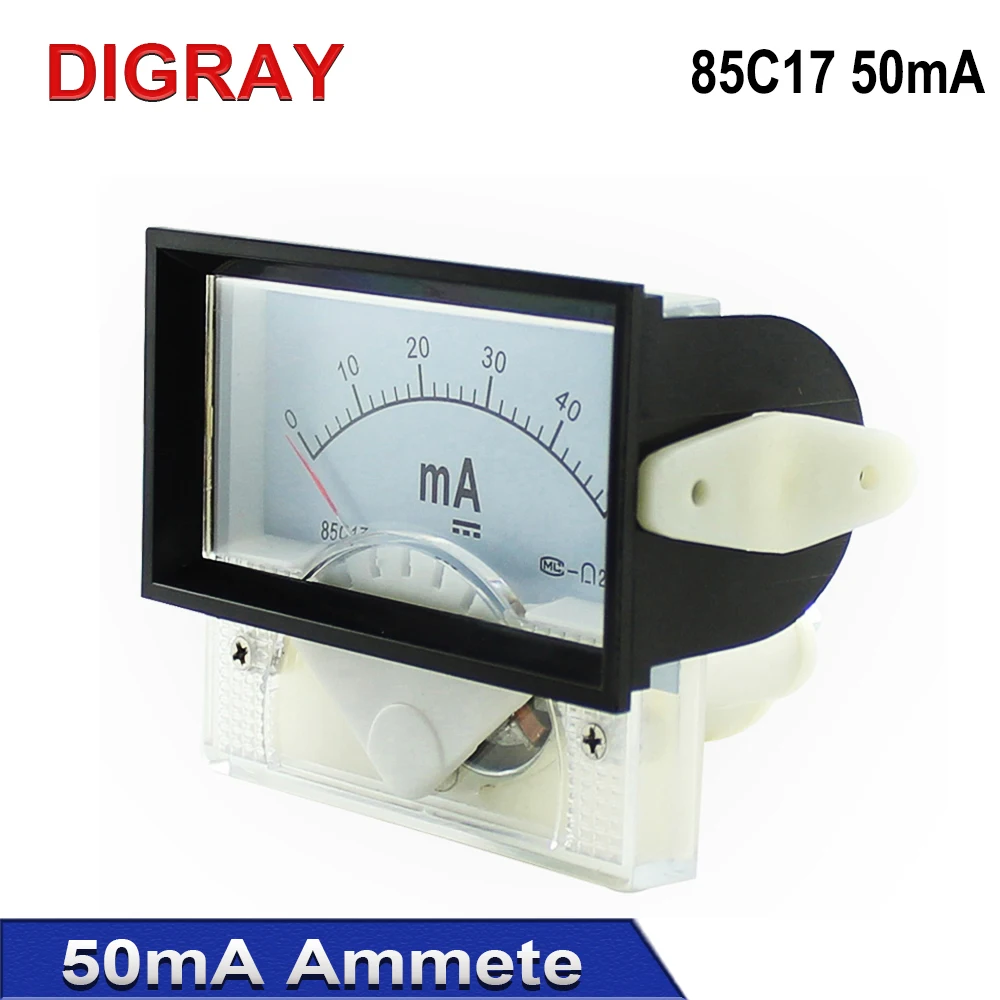 DIGRAY 50mA Ammeter 85C17 DC 0-50mA Panel for CO2 Laser Cutting Engraver