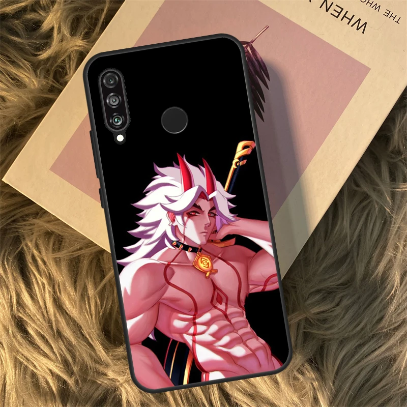 Genshin Impact Arataki Itto Case For Huawei Honor 50 70 X8 X9 X9a P20 P30 P40 Lite P50 Mate 50 Pro P Smart 2021 Cover