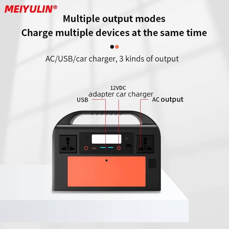 300W 110/220V Portable Power Station Supply 90000mAh Solar Generator Outdoor Camping Emergency Auxiliary Battery Pack Power Bank