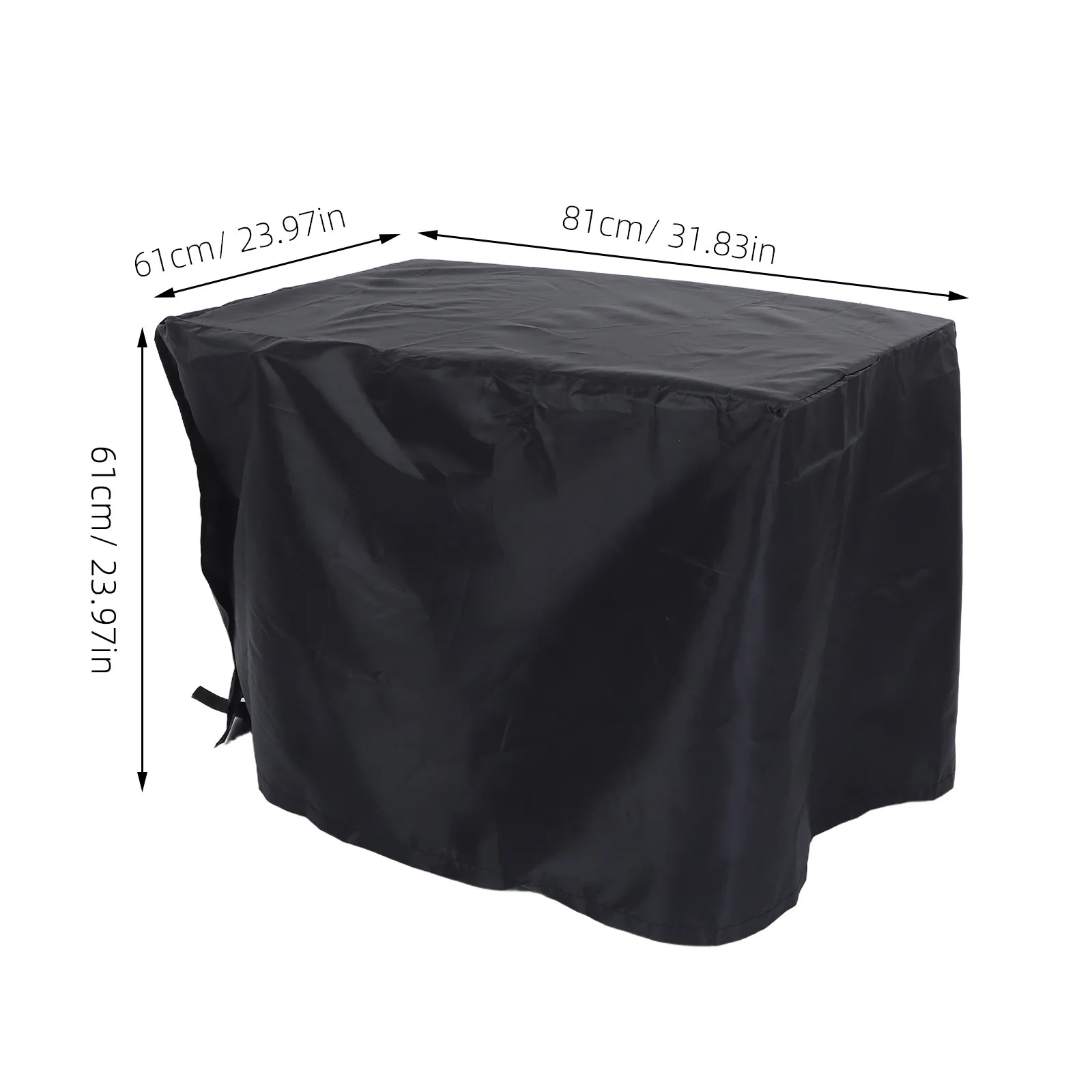 1Pcs Black Generator Cover Premium Waterproof Weather-Resistant Storage Cover Dust Rain Weatherproof Protection Accessory