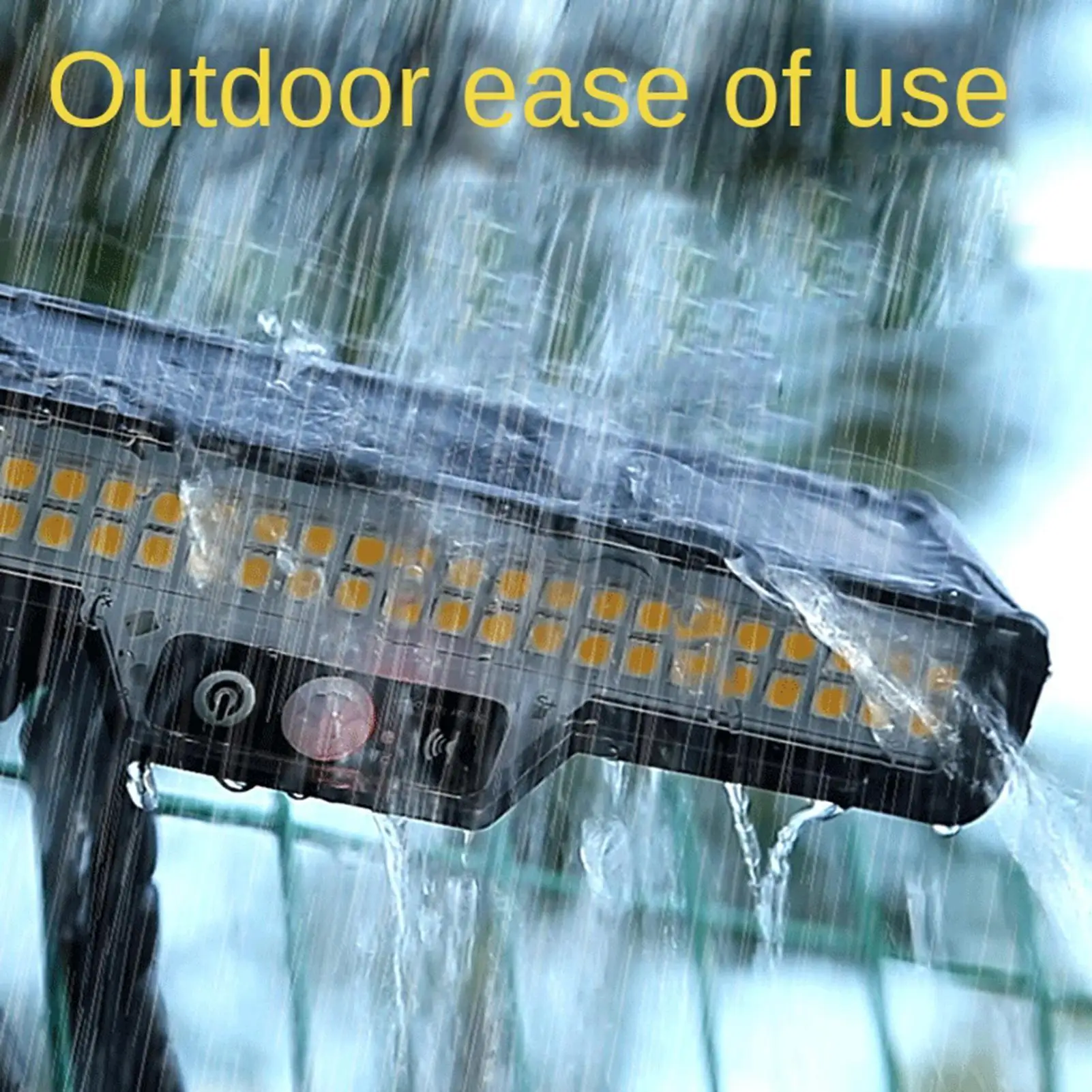 モーションセンサーソーラー屋外ライト-50-led-セキュリティランプ屋外ライトソーラー駆動デッキ用フレキシブルタコ三脚付き