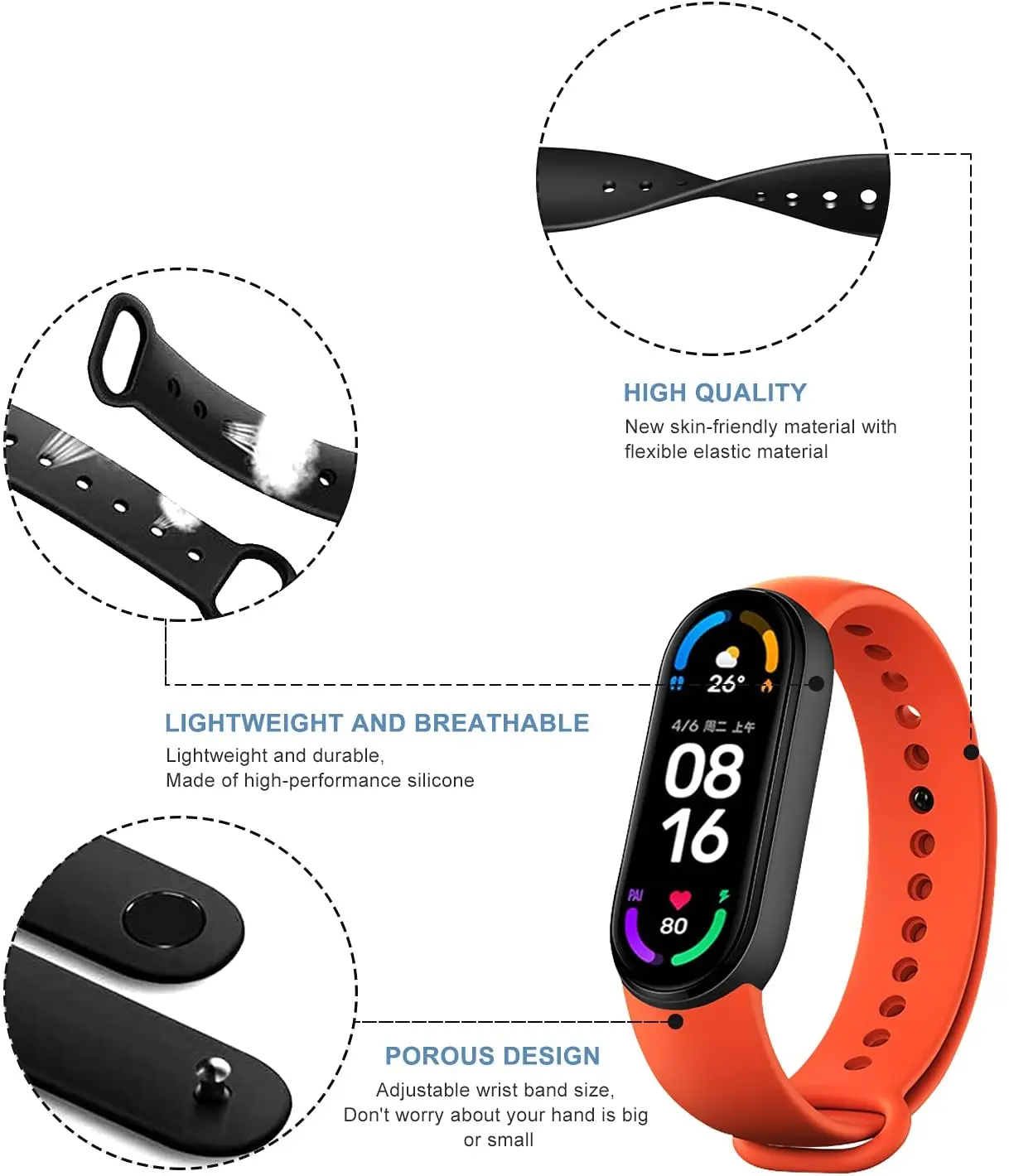 Bracelet for Mi band 3 4 5 6 7 Strap accessories Sport Silicone Replacement belt Wristband miband 5 correa for Xiaomi Mi band 7