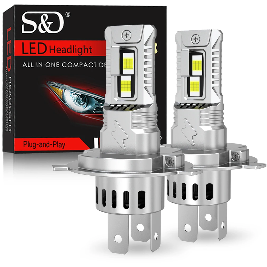 

SD H7 H4 LED Headlight 9005/HB3 Bulbs H11 9006/HB4 2PCS 6500K Fog Lights Super Bright 12V 36V CSP Chips Auto Headlamp
