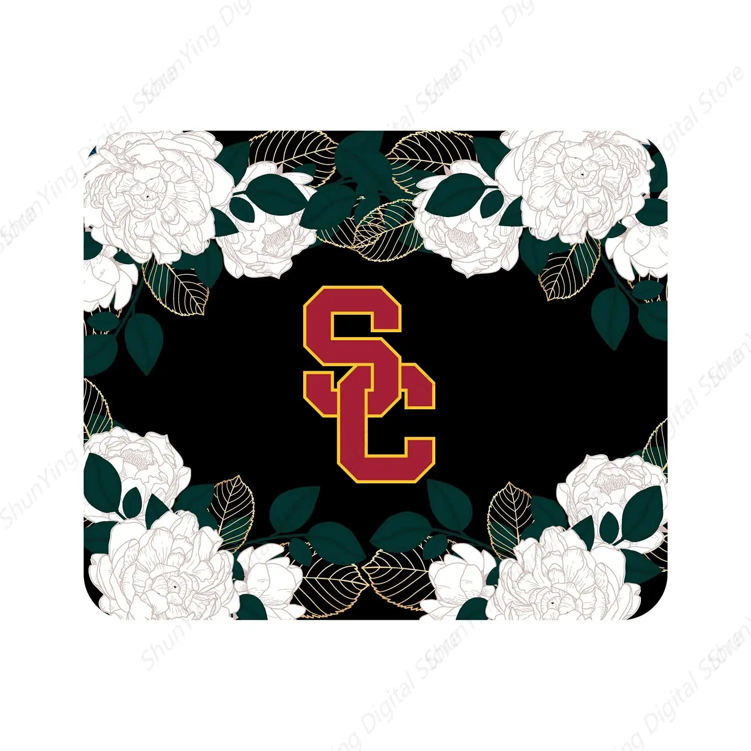 Usc Floral And Natural Pattern Mouse Pad Suitable For Gaming Office Laptop Mouse Pad 18*22cm