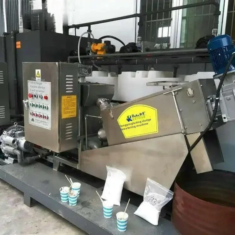 Food Beverage Cow Dung Screw Filter Press Sludge Sludge Dewatering Machine Stainless Steel Water Treatment Farms Waste Water Scr