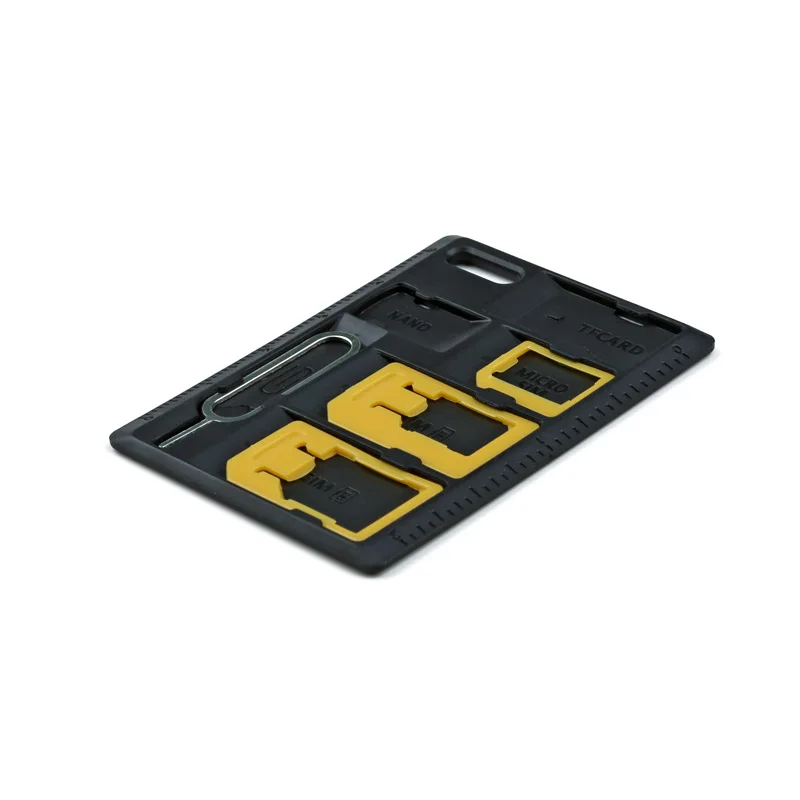 Universal 4 in 1 SIM-Karten adapter Aufbewahrung koffer Kits für Nano Micro Standard SIM-Karte Speicher karten halter Leser Abdeckung