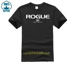 Мужская белая футболка Rogue Fitness на заказ, модная футболка 2023, недорогая футболка, популярные футболки черного цвета, яркая забавная футболка