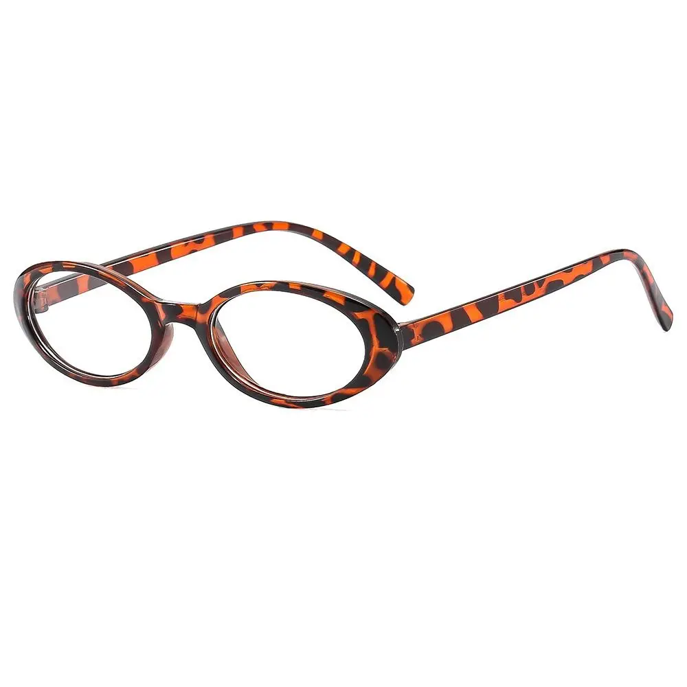 

New Y2K Oval Frame Glasses Retro Outdoor Cat Eye Glasses Computer Reading Goggles Plain Glasses Anti-Blue Light Eyewears