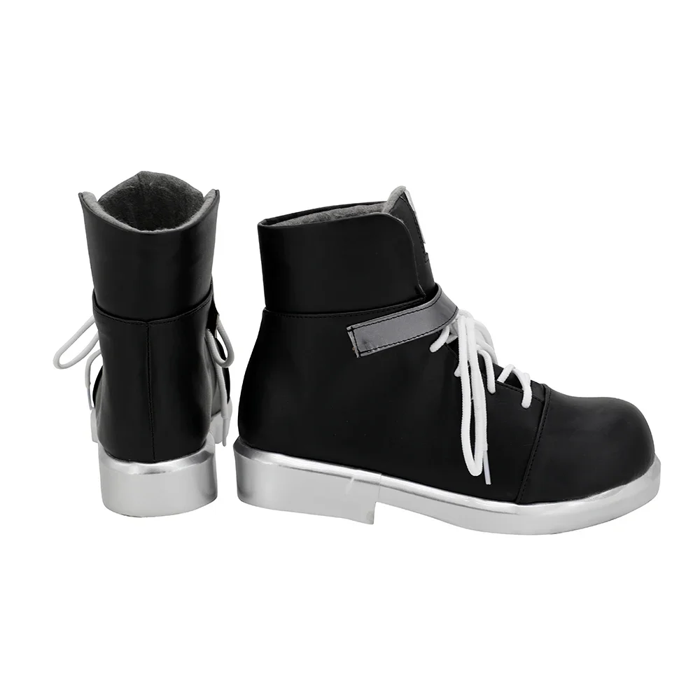 Arknights Texas Cosplay Boots Black Shoes Custom Made Any Size (5)