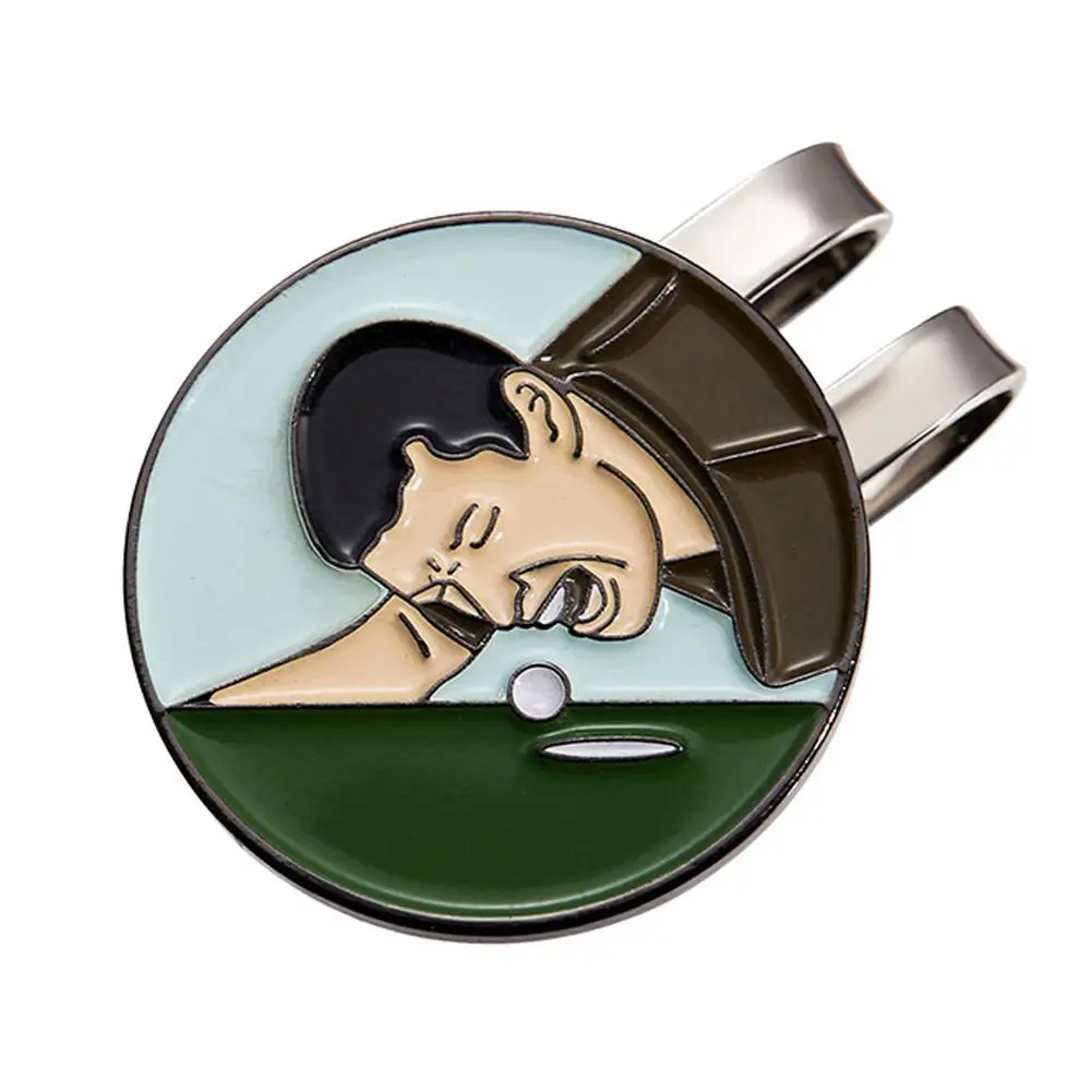 Magnético Esmalte Golf Hat Clip, Engraçado Bola Marcador, Boné De Beisebol, Broches Decorativos, Metal Lapel Badge, Jóias para Golf Lo L1S0