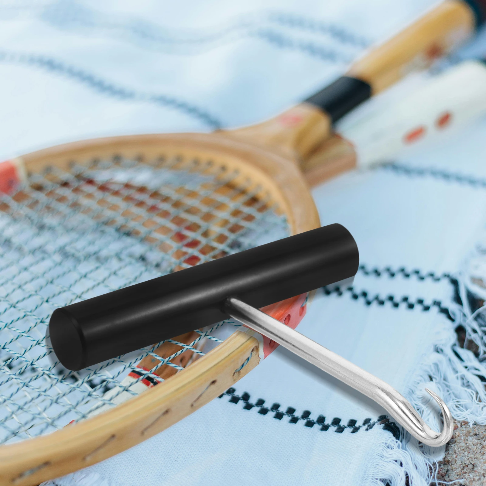 

Badminton Racket Stringing Hook Precise Tension Control Durable Wear Resistant Portable Design For Indoor Outdoor Use String
