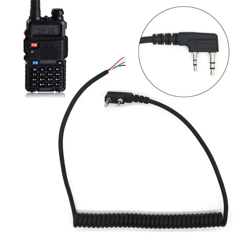 Speaker Mic Walkie Talkie Speaker Cable for baofeng UV5R for kenwood TK-240 B95D