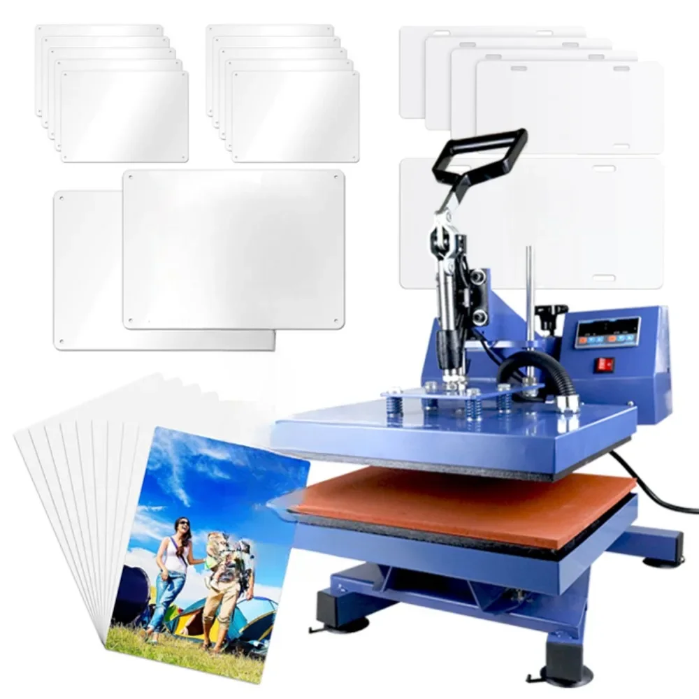 Wholesale high quality aluminum panels hot press machine big size sublimation license plate heat transfer printing machine