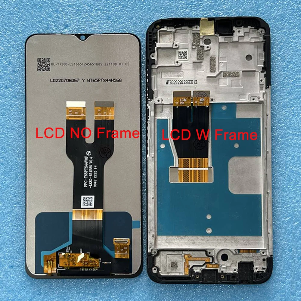 Original For T-Mobile REVVL6 T Phone 5G LCD Display Screen Frame Touch Panel Digitizer For REVVL 6 Pro LCD TPhone Pro 5G Display