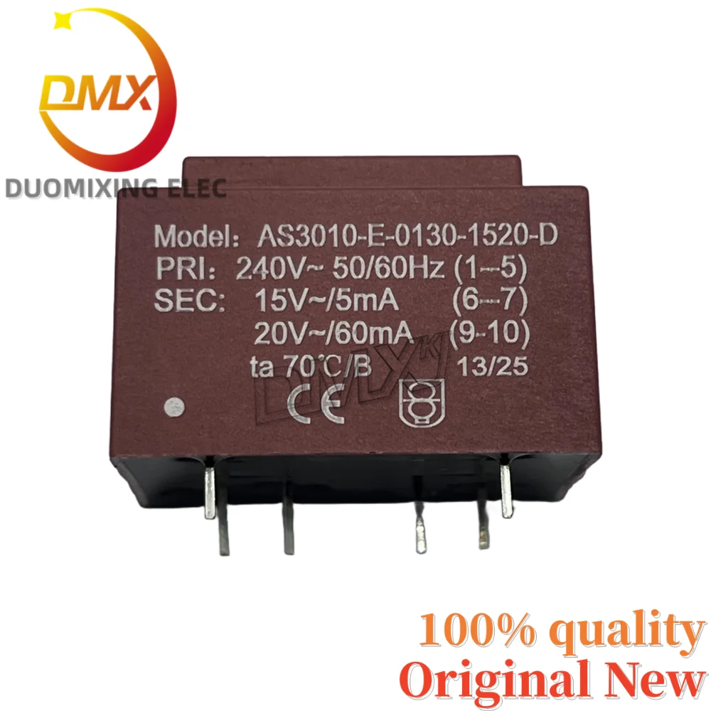 2 قطعة/الوحدة 100% العلامة التجارية الجديدة محول AS3010-E-0130-1520-D PRI:240 فولت ~ 50/60 هرتز ثانية: 15 فولت ~/5mA 20 فولت ~/60mA تا 70 ° ج/ب #4