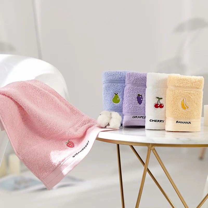 19.685 * 9.842 in cotton lovely children\'s towel face absorbent small face towel soft absorbent face towel children\'s bath towel