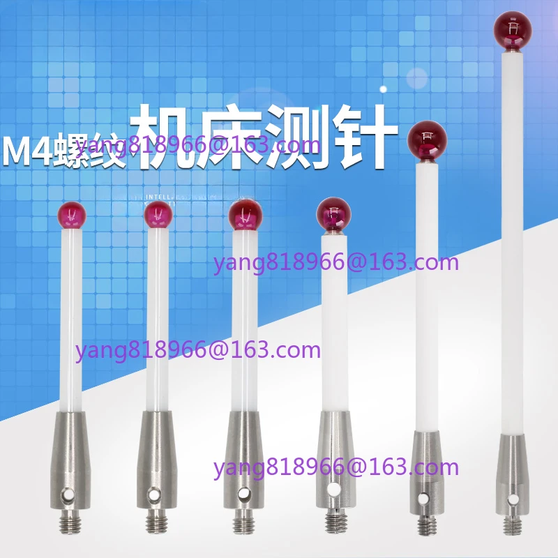 

M4 D6 L50 Thread Ruby Head Ceramic Styli Rod 3D Three Dimensional Gauge Meter Coordinate Measuring Machine CMM Tip Probe