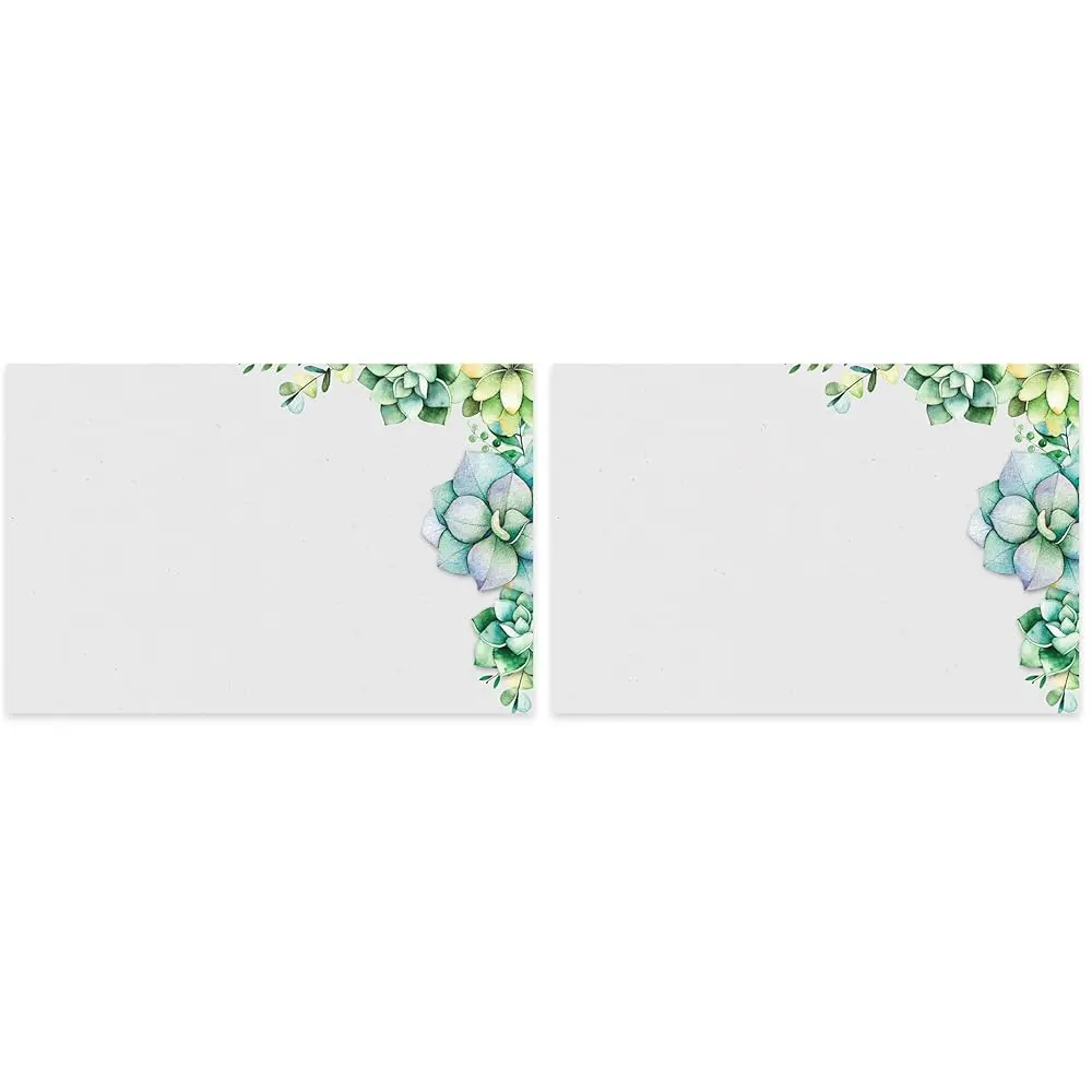 

Набор из 48 открыток с суккулентами, потрясающий акварельный мотив с зеленью для любителей природы (4x6 дюймов - прямоугольные) (упаковка из 2 шт.)