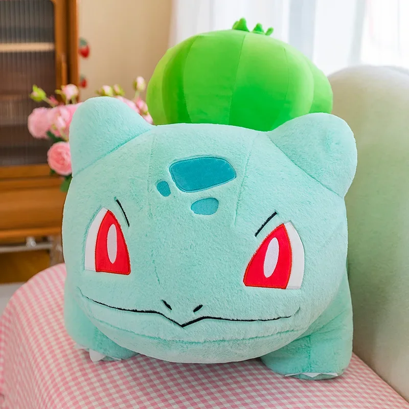 30–60 cm weiche Pokémon-Bulbasaur-Plüschtiere, große grüne Bulbasaur-Puppe, Heimdekoration, Kissen, Cartoon-Bulbasaur-Kissen, Geburtstagsgeschenke