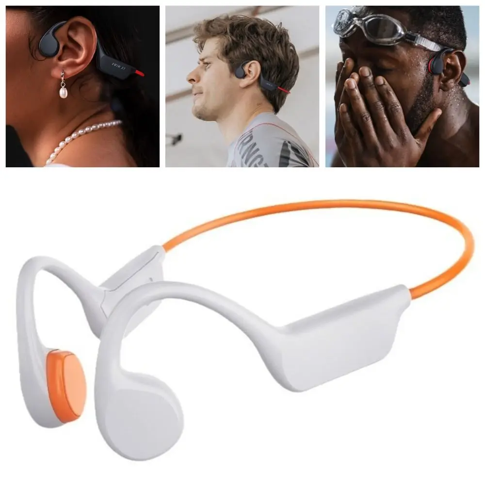 

Наушники с костной проводимостью IPX8, Bluetooth 5.4, MP3-плеер 32 ГБ, беспроводные наушники для плавания с микрофоном, защита от пота