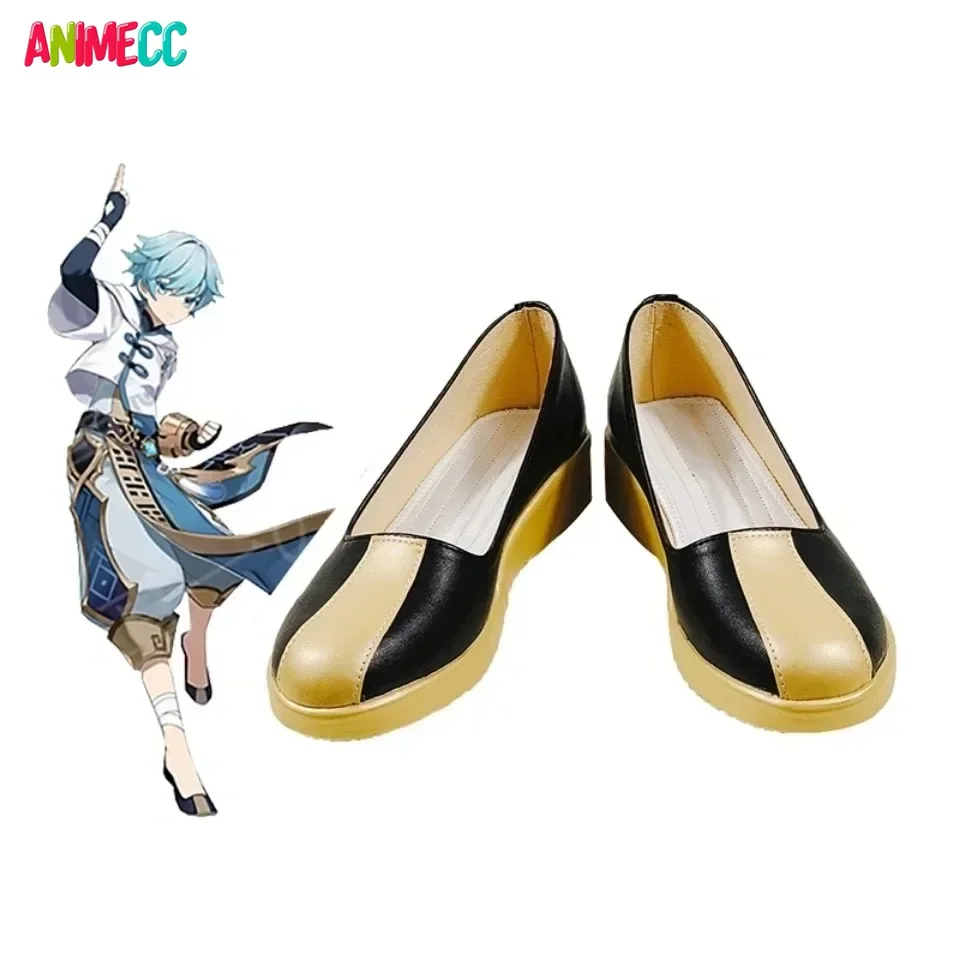 Game Genshin Impact Chongyun Cosplay Shoes Male Cosplay Shoes Halloween Genshin Impact Comic Exhibition Shoes