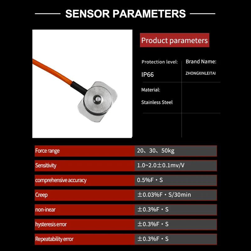 High-precision Button-type Pressure Weight Sensor Micro Load Button Tension Load Sensor Small Pancake Load Cell