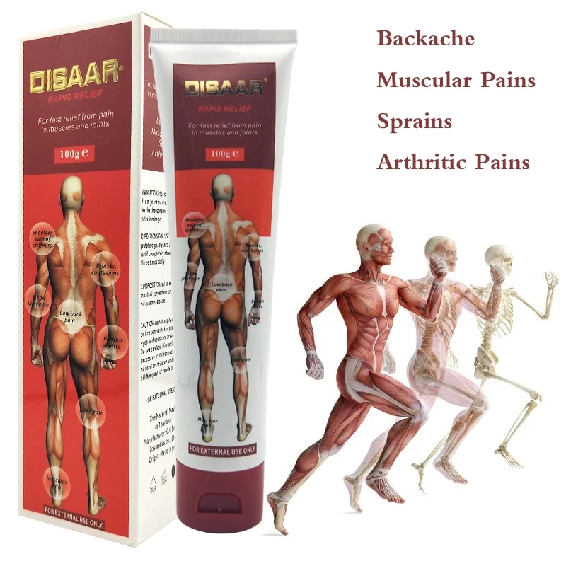 

100g/pcs Muscle Pain Relieving Cream is used to treat joint pain, knee pain, and lumbar neuropathic pain, reducing swelling