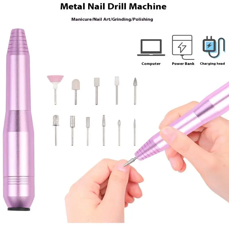 16000RPM Professional Electric Nail Drill Machine High Speed Nail Sander For Manicure Milling Cutter Set Gel Polish Remover Tool