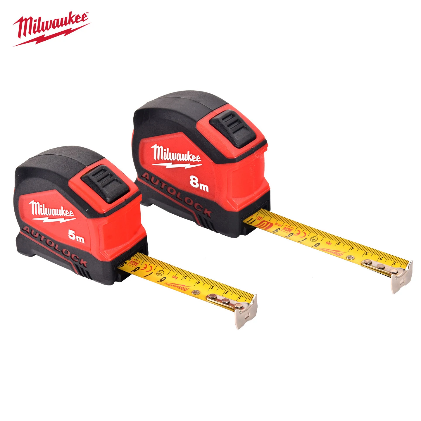 Milwaukee 5m und 8m selbstsichernde Maßbänder, hochpräzises Messwerkzeug für verstärkte Stahlspulen 48-22-6815/48-22-6818 – Detail 8
