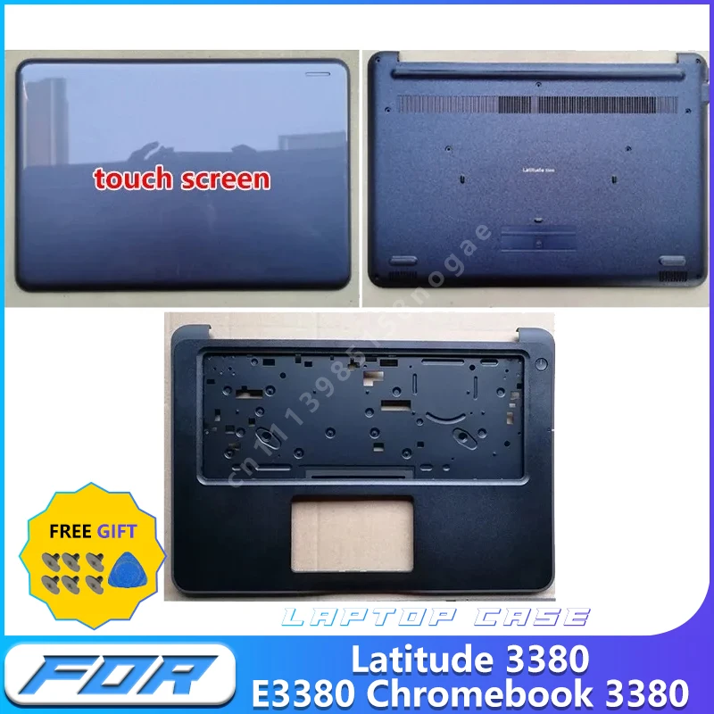 Laptop LCD Back Cover LCD Bezel Upper Case Base Cover Hinge Cover For - Latitude 3380 E3380 Chromebook 3380 Replacement