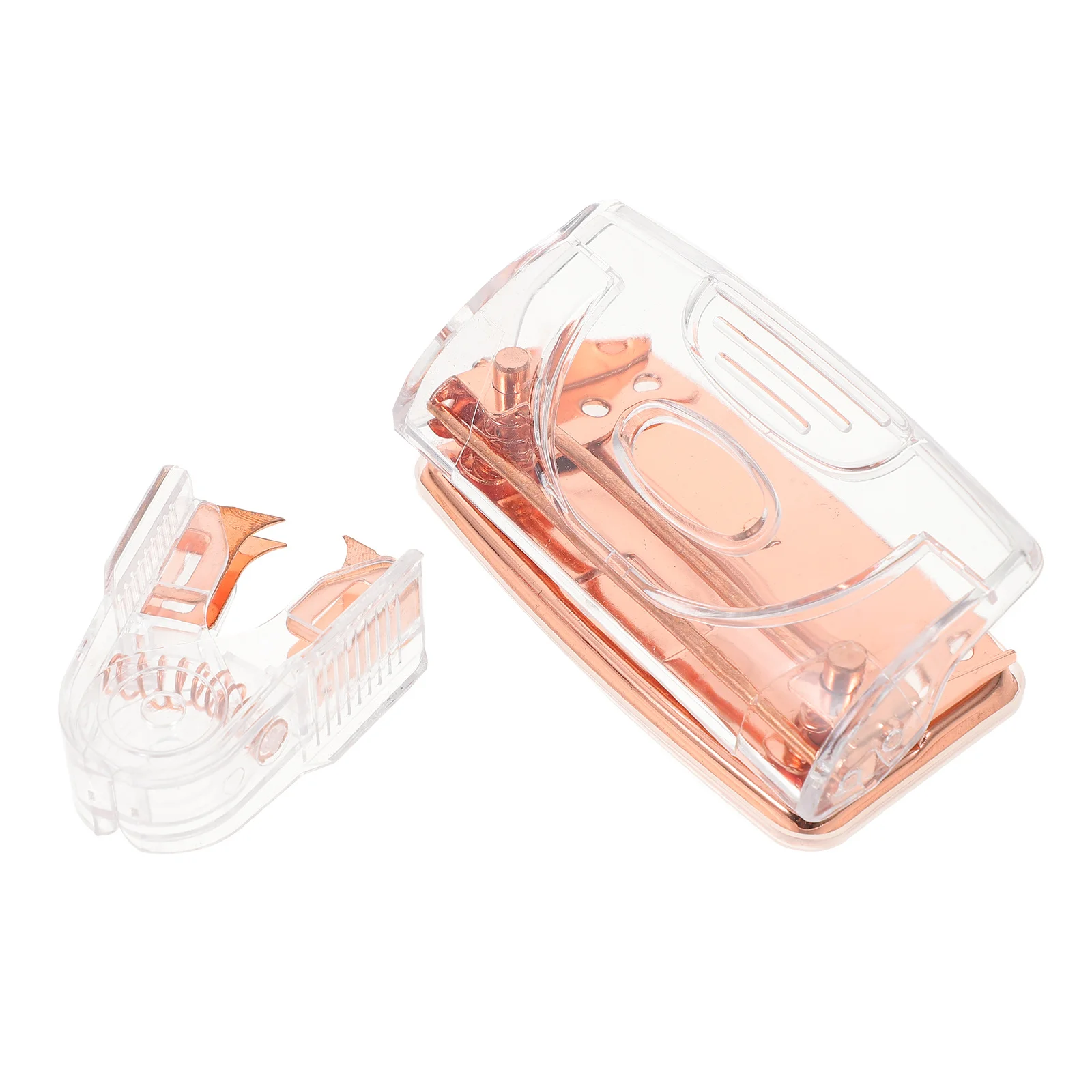 1 مجموعة مكتب ثقب الناخس والدباسة مجموعة شفافة 2 بوصة ثقب لكمة الثقيلة التيلة أداة إزالة الصواميل كفاءة