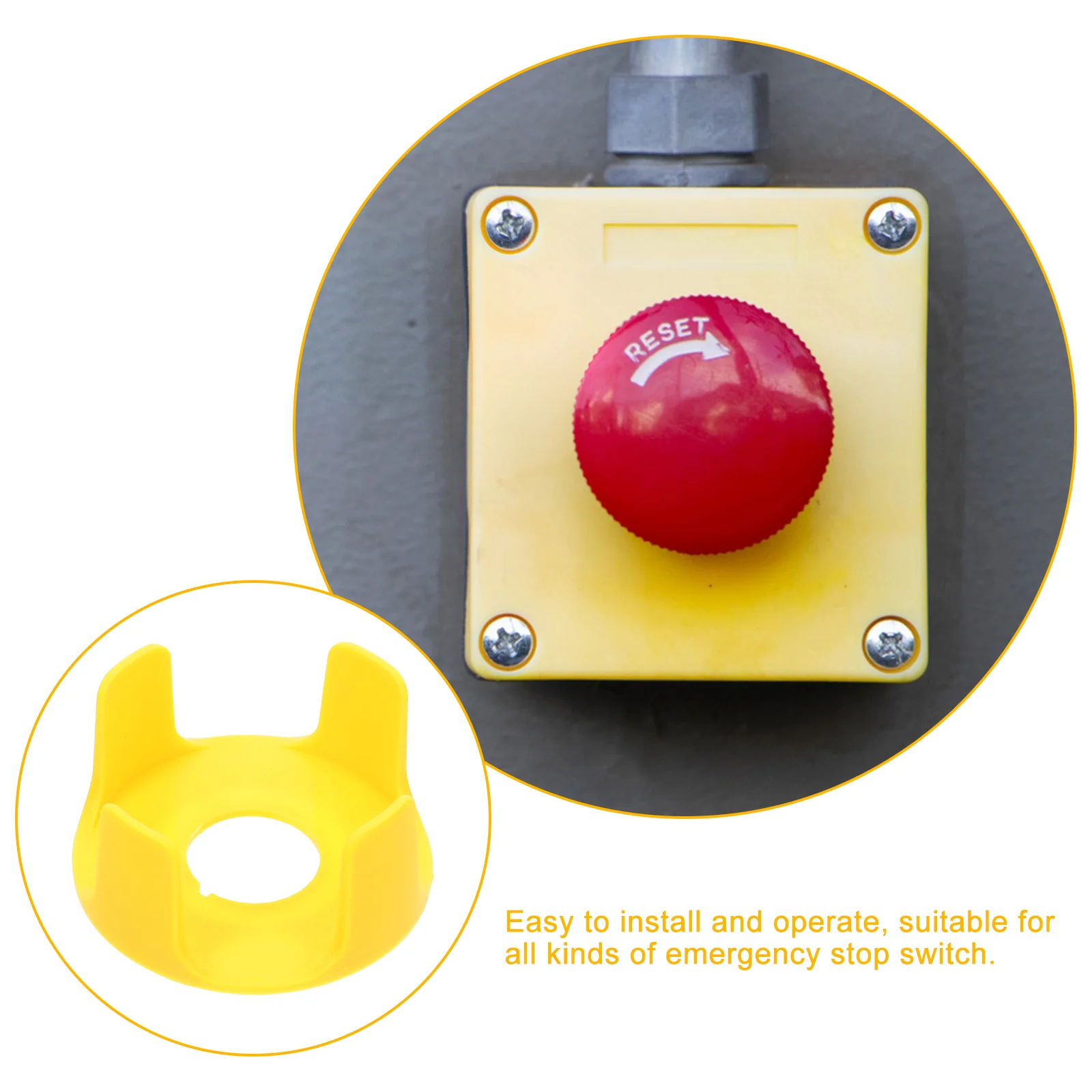 Emergency Stop Switch Protective Seat Button Cover Start Abs Four Feet Buttom