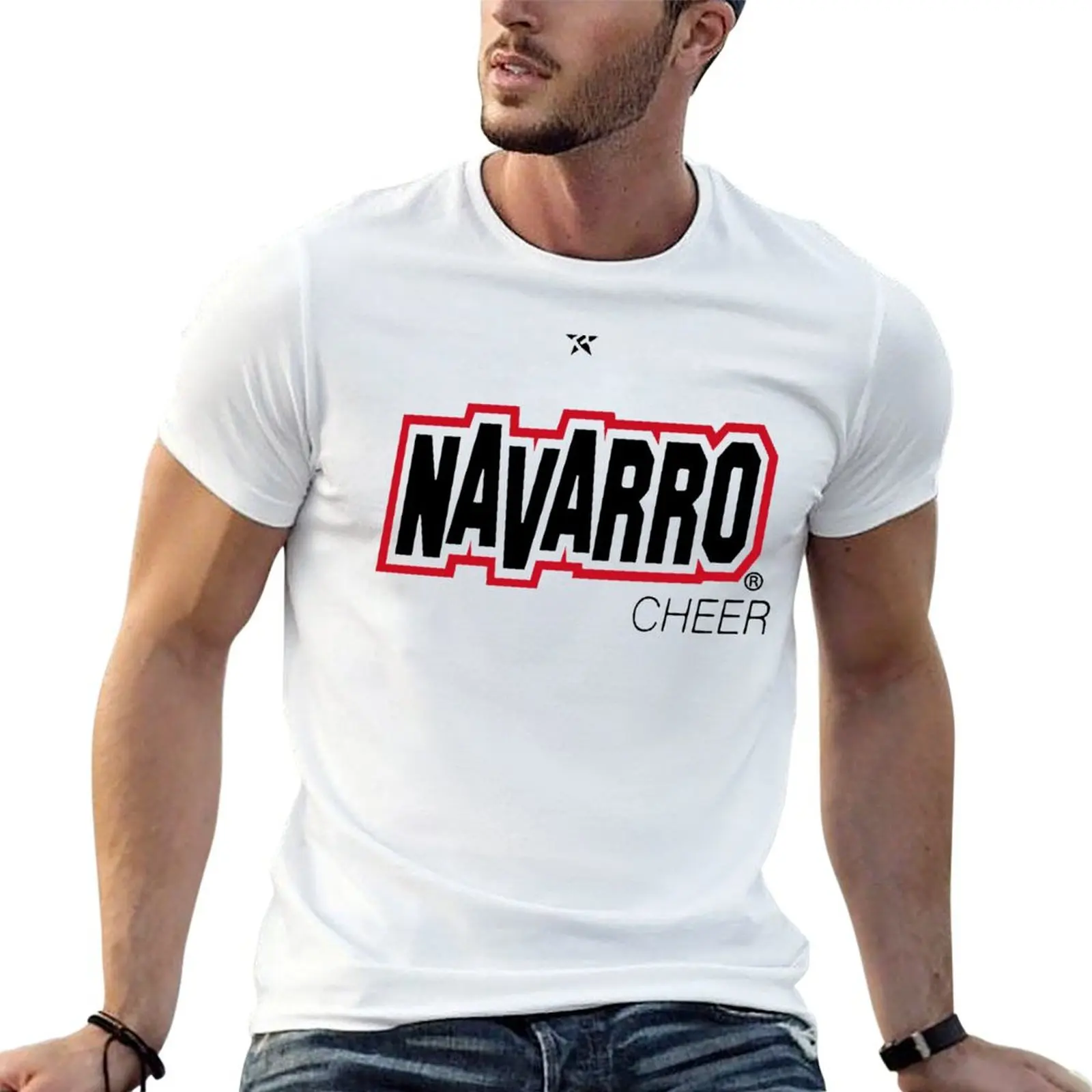 Navarro Cheer logo T-Shirt Holiday Simple Tee Shirt