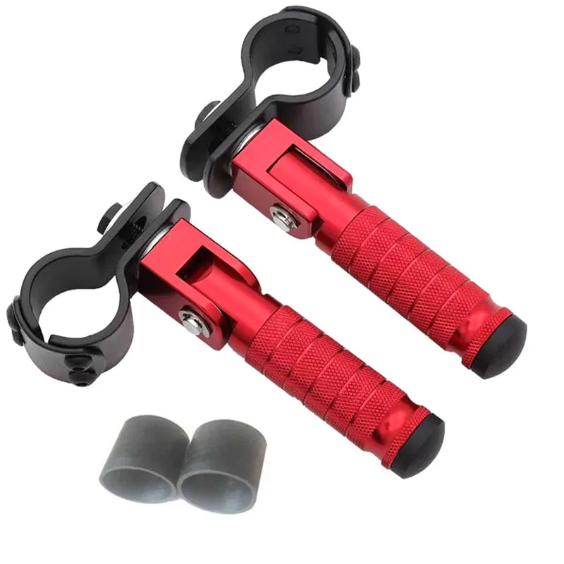 Universele 30-35mm Clamp-on CNC Aluminium Voetsteunen Motorcycle Bike Pedalen Voor Aprilia BMW Yamaha Honda kawasaki Harley Suzuki