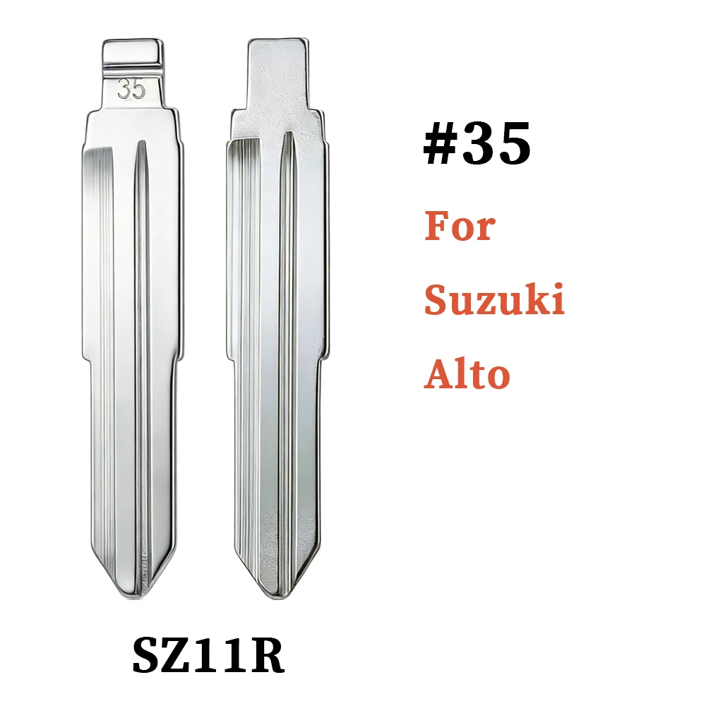 

Universal Uncut Blank Flip Key Blade Replacement #35 SZ11R For KeyDiy VVDI JMD Car Remote Key Head For Suzuki Alto
