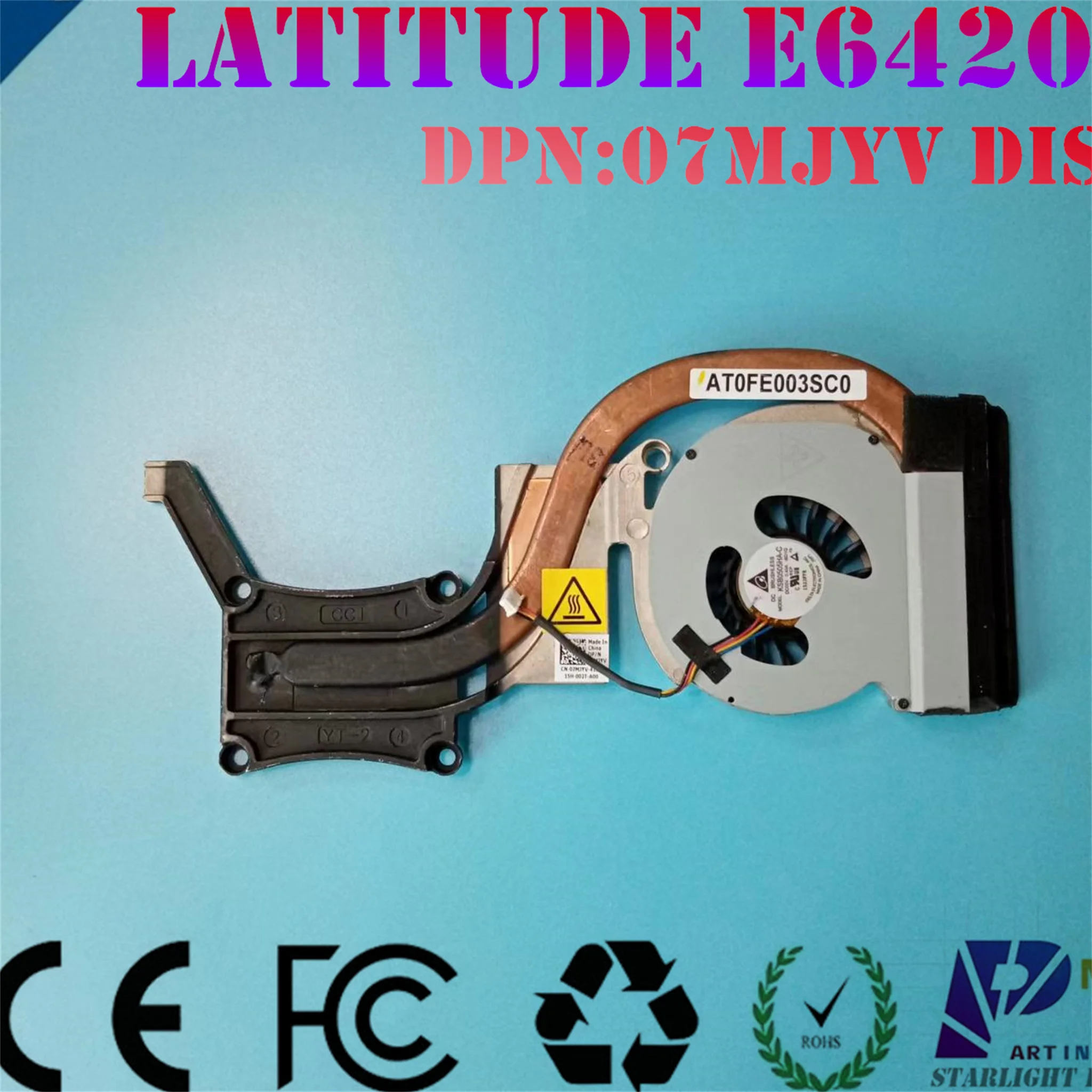 

Laptop Heatsink Cooling Fans For DELL LATITUDE E6420 seris DIS thermal 07MJYV AT0FE003SC0