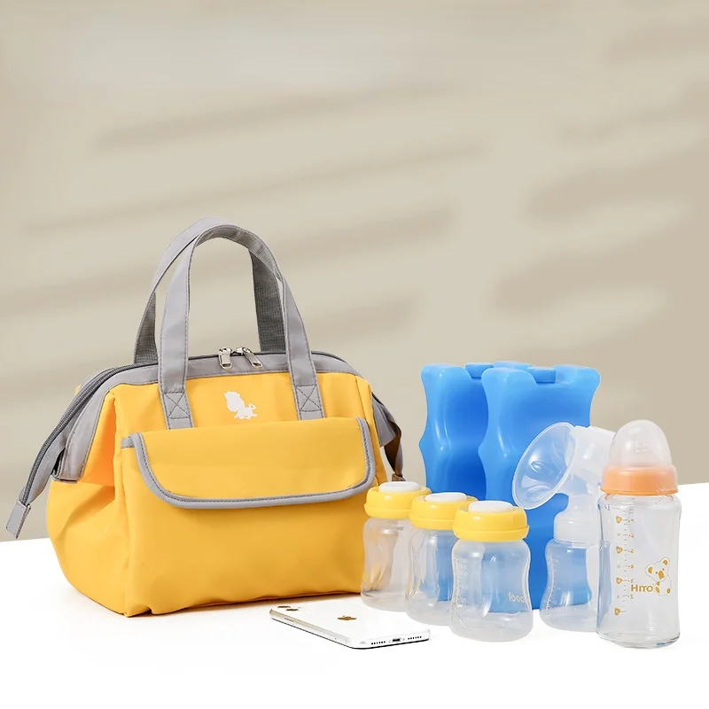 New Multi-purpose Diaper Bag Outdoor Travel Picnic Bento Backpack Milk Bags Thicken Eco-friendly Aluminum Foil Layer Waterproof