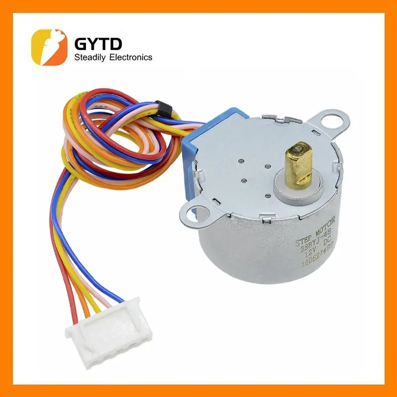 Stepper Motor Lead para Arduino DIY Kit, engrenagem de redução, 4 Phase, 25cm, DC 5V, 12V, 28byj, 28byj48