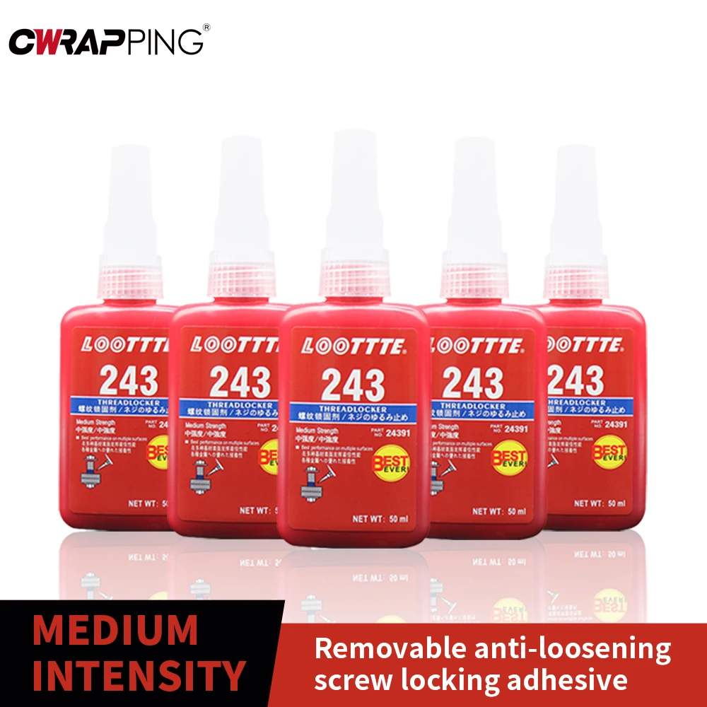 50/250ml Fast Curing Adhesive High Temperature Resistant Antioxidant Thread Locking Tape Corrosion-resistant Screw Glue Tools