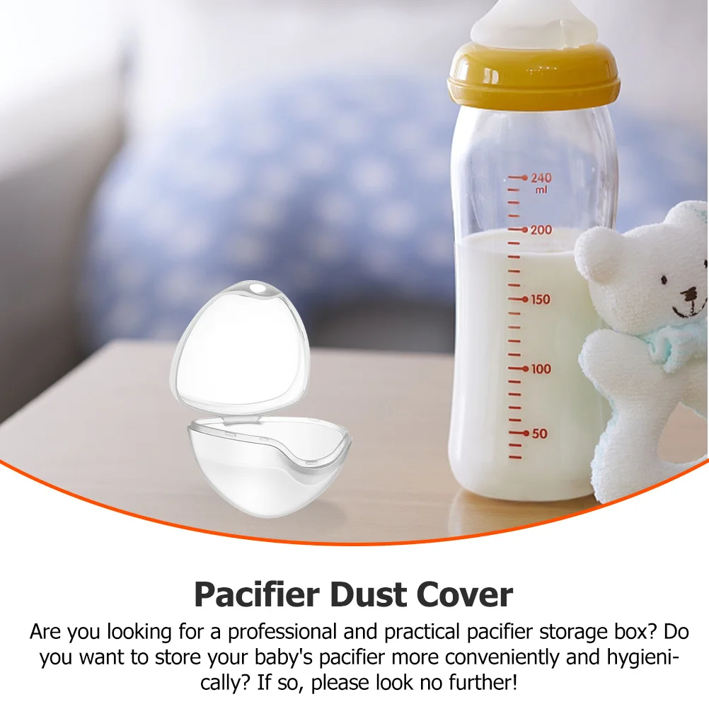 

6Pcs Pacifier Storage Box Compact Portable Dustproof Case for Baby Biting Teether Holder Travel Diaper Bag Organizer