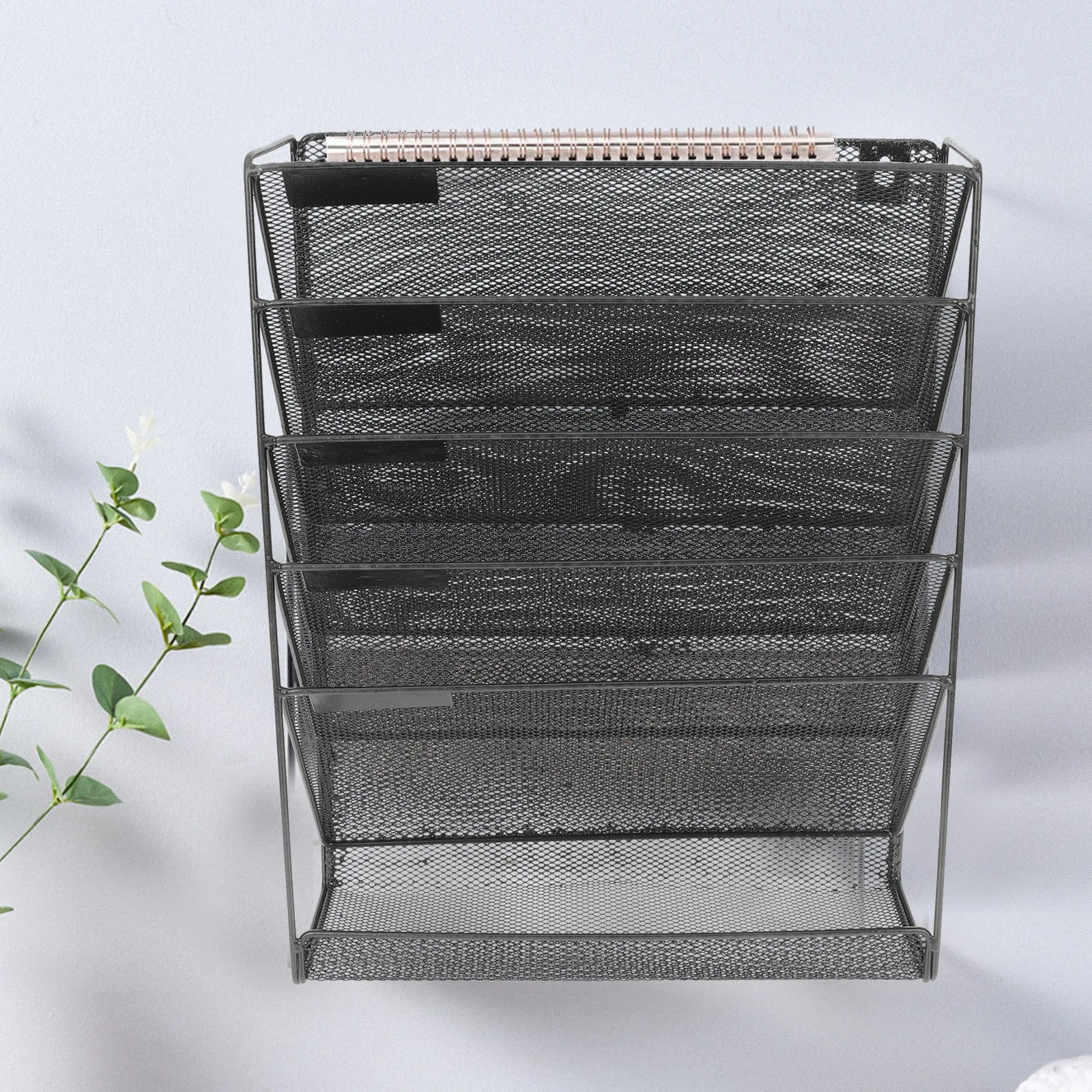 

Прочная настенная многоуровневая металлическая полка-органайзер для документов, бумаг, журналов, газет для офиса и дома