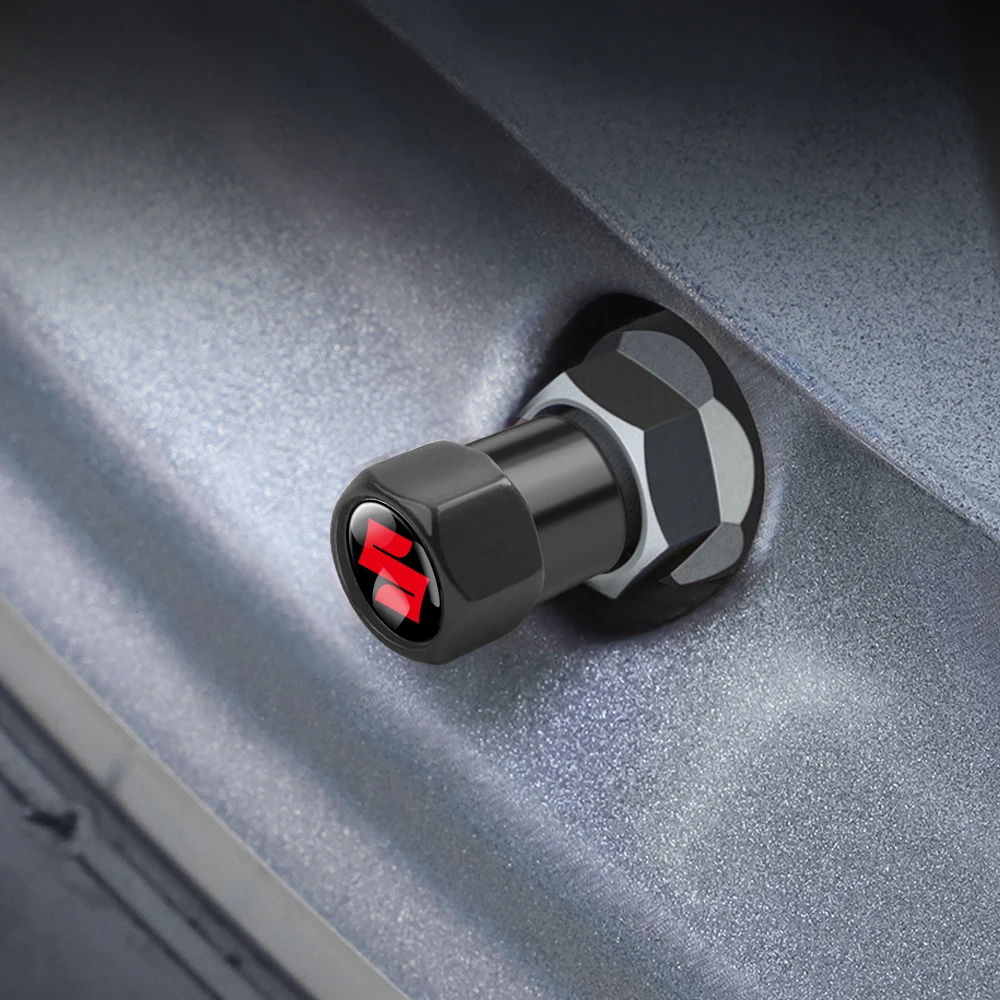 4 قطعة/المجموعة سيارة عجلة الاطارات صمام قبعات الهواء الجذعية الغبار يغطي لسوزوكي سويفت الرياضة فيتارا عربة بالينو Ignis جيمي SX4 ألتو سبلاش