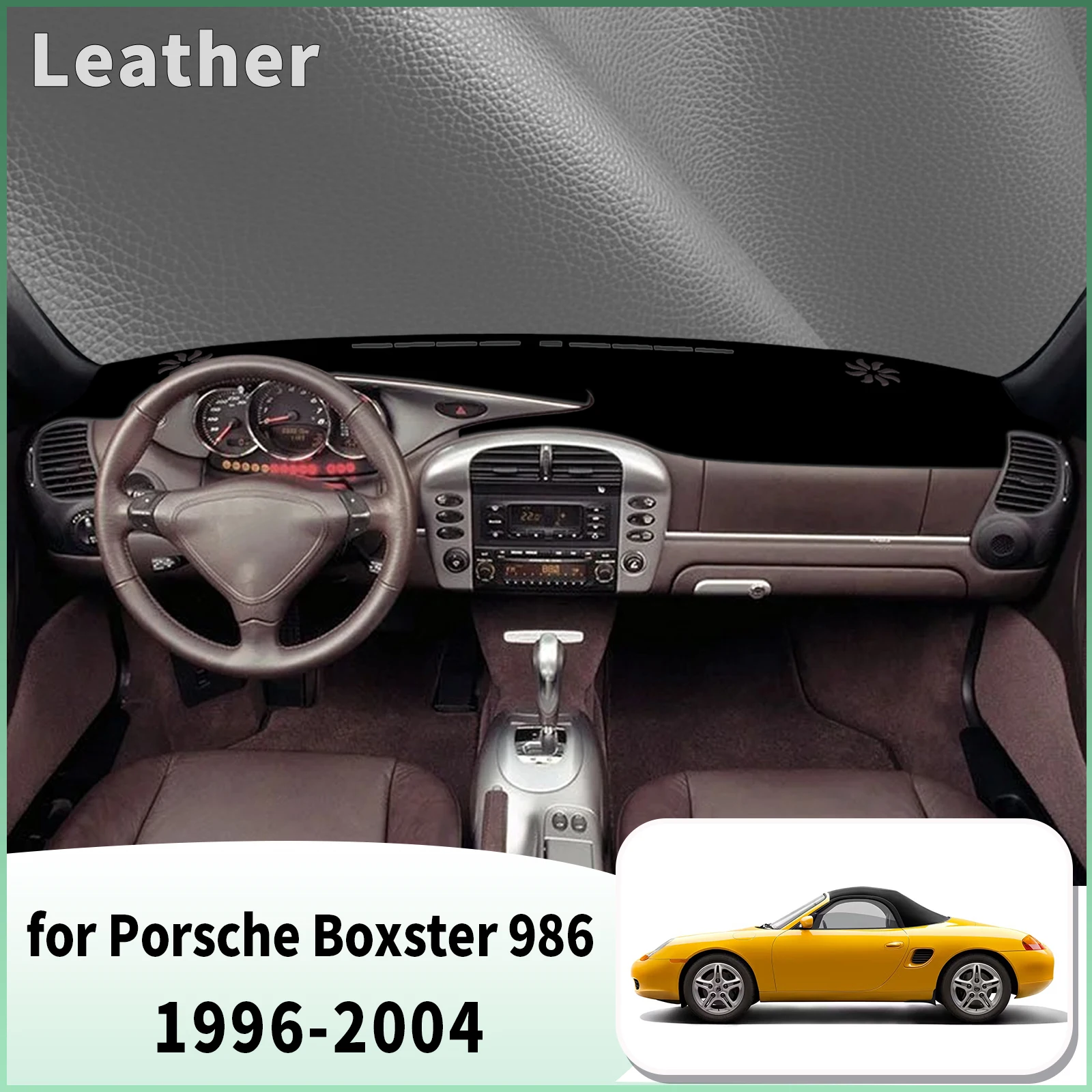 for Porsche Boxster 986 1996-2004 Dash Mat Dashboard Cover Dashmat Universal Anti-Reflection Heat Insulation Sun Protection