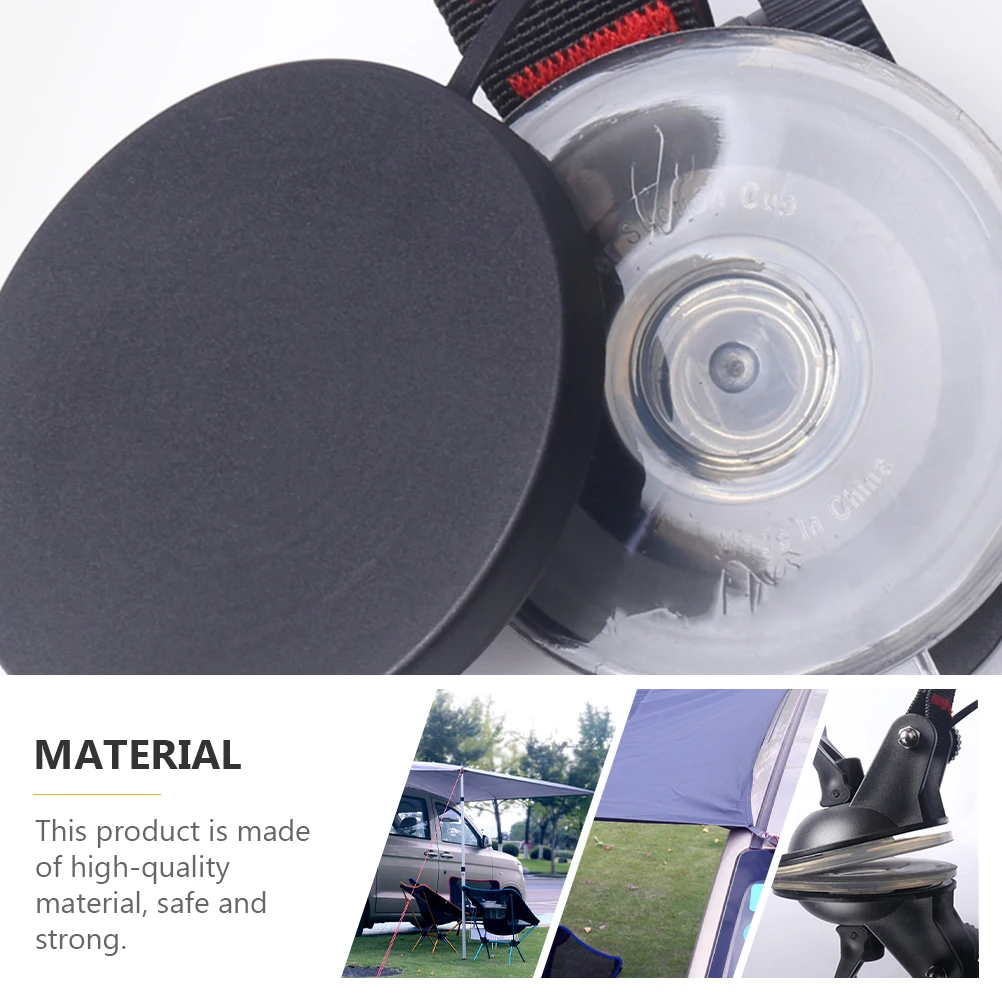 

3 Pcs Car Tent Hook Bathroom Suck Cup Camping Accessories Heavy Hooks Sucker Wall Hanging Strong for